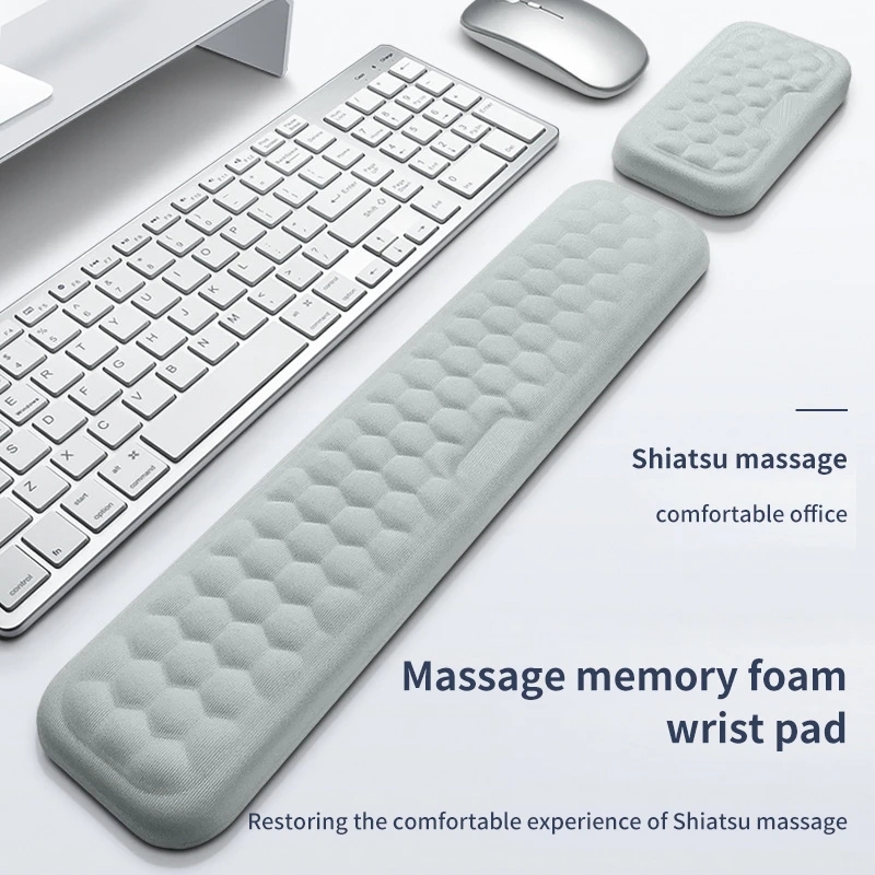 Gaming Keyboard Nearby - Ergonomic Memory Foam Gaming Desk Keyboard