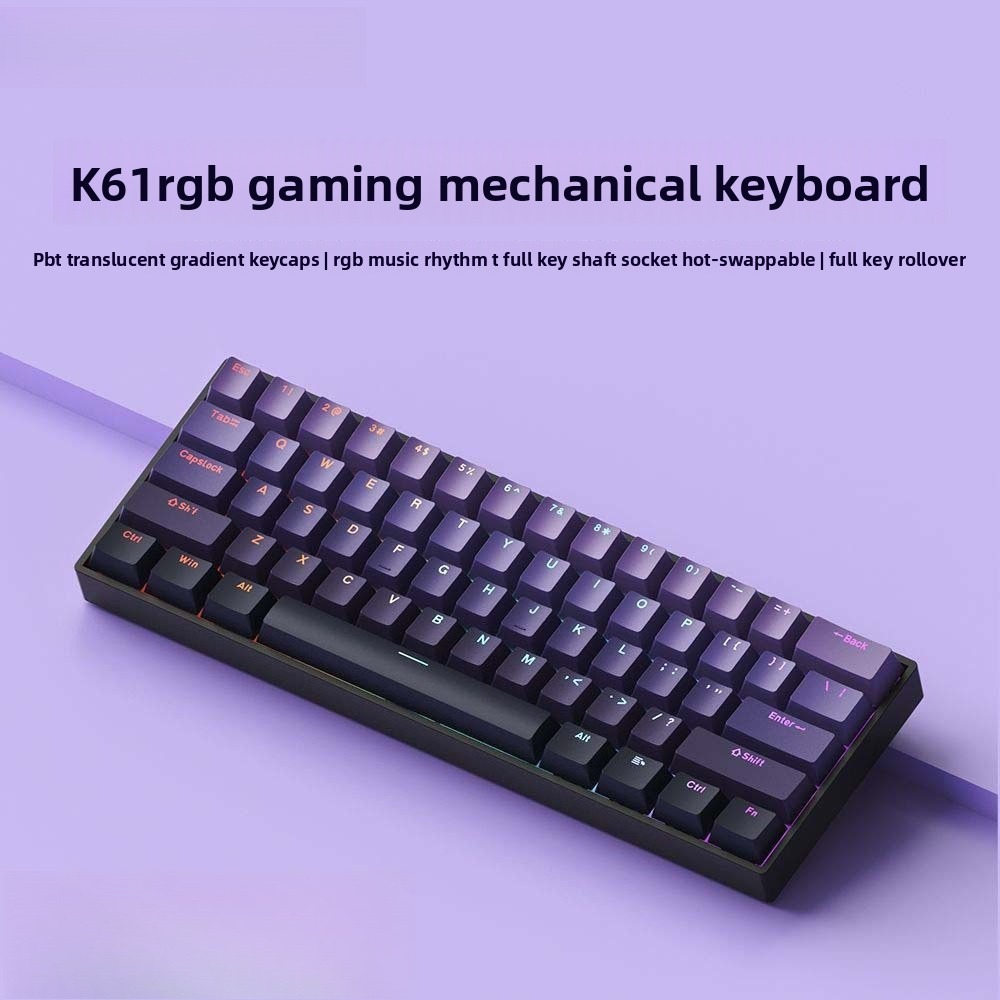 Teclado 60% Wireless Bluetooth - đánh giá và giá Keyboard Gaming Blue Switch