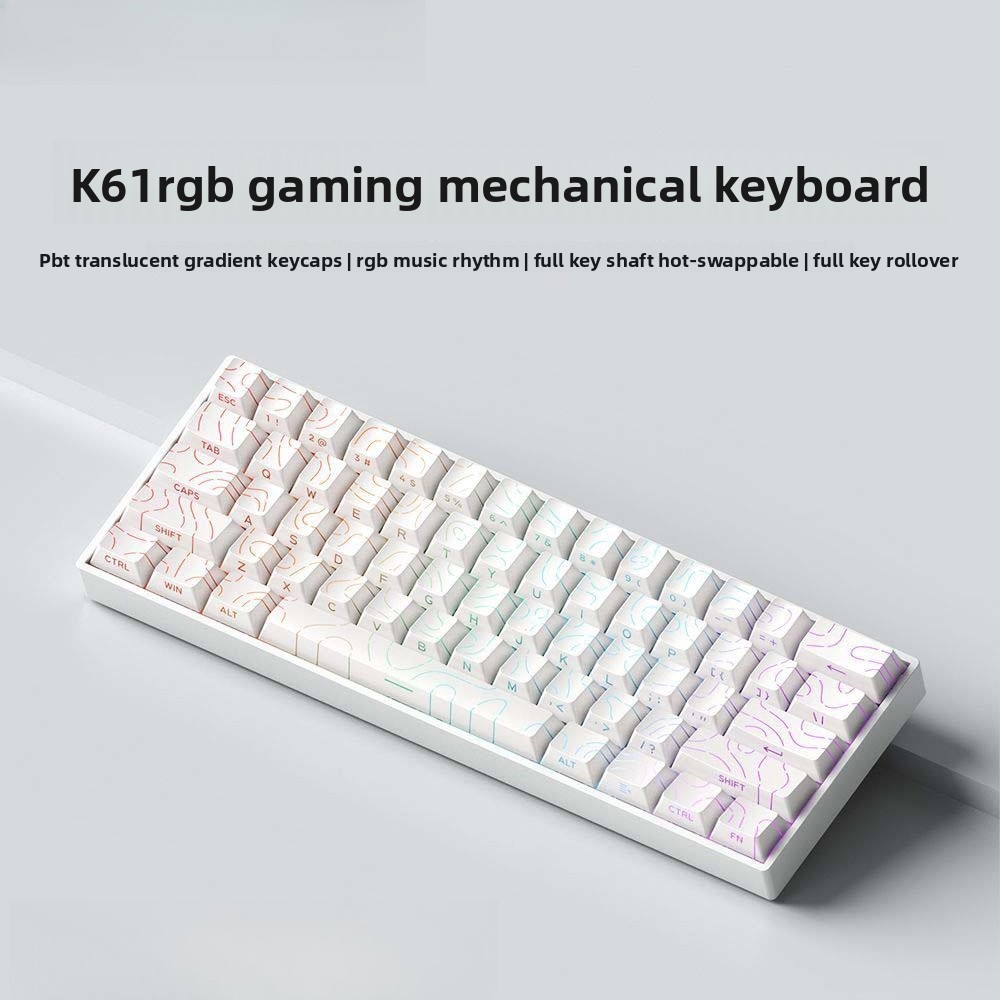 Teclado 60% Wireless Bluetooth - đánh giá và giá Keyboard Gaming Blue Switch