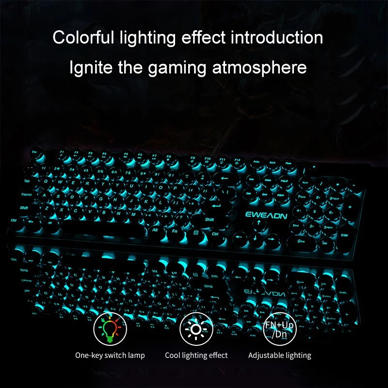 Retro Punk Mechanical Feel Key - đánh giá và giá Gaming Keyboard Nearby