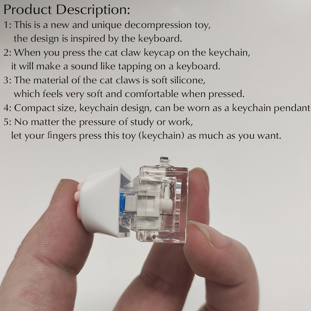 Cute Cat Claw Key Chain Key Ri - đánh giá và giá Gaming Keyboard Test