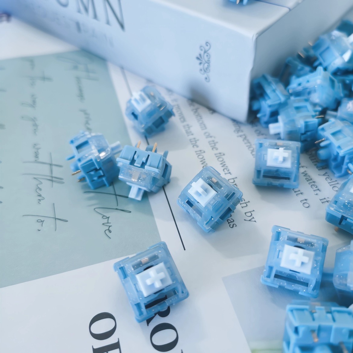 HMX Blue Topa Switch Linear Sw - đánh giá và giá Keyboard Gaming Blue Switch