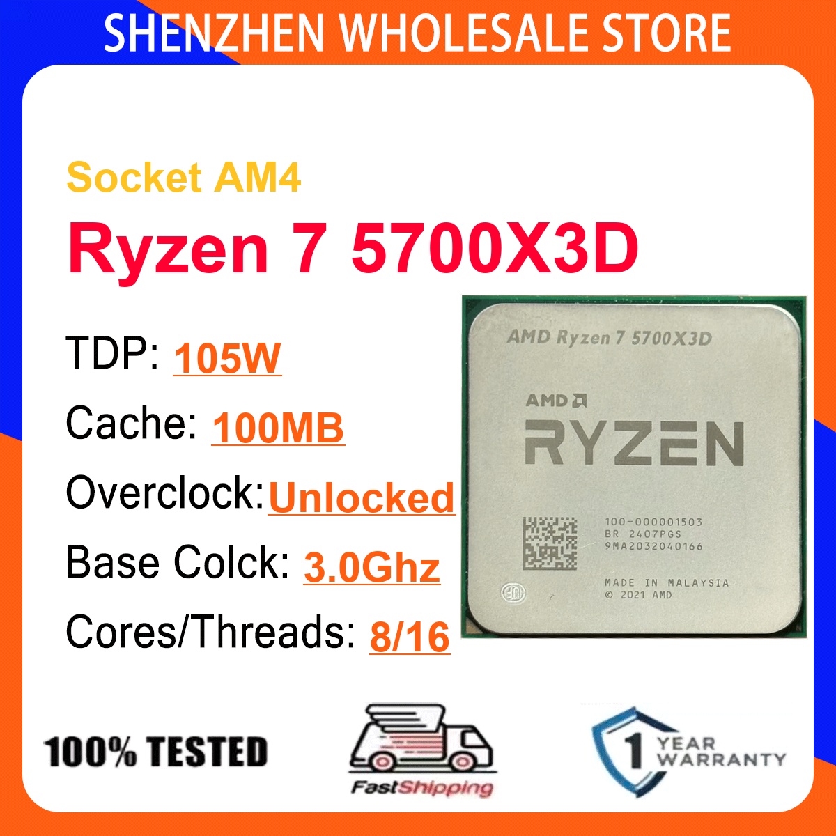 AMD Ryzen 7 5700X3D 8-Core 16- - đánh giá và giá Amd Cpu Ryzen 7