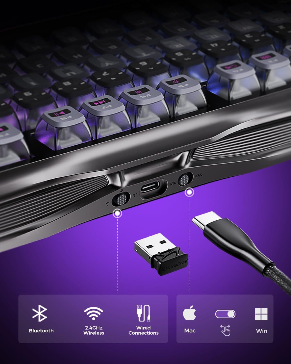 Gravity Planet K1 Pro 75% Tri- - đánh giá và giá Gaming Keyboard Hot Swappable