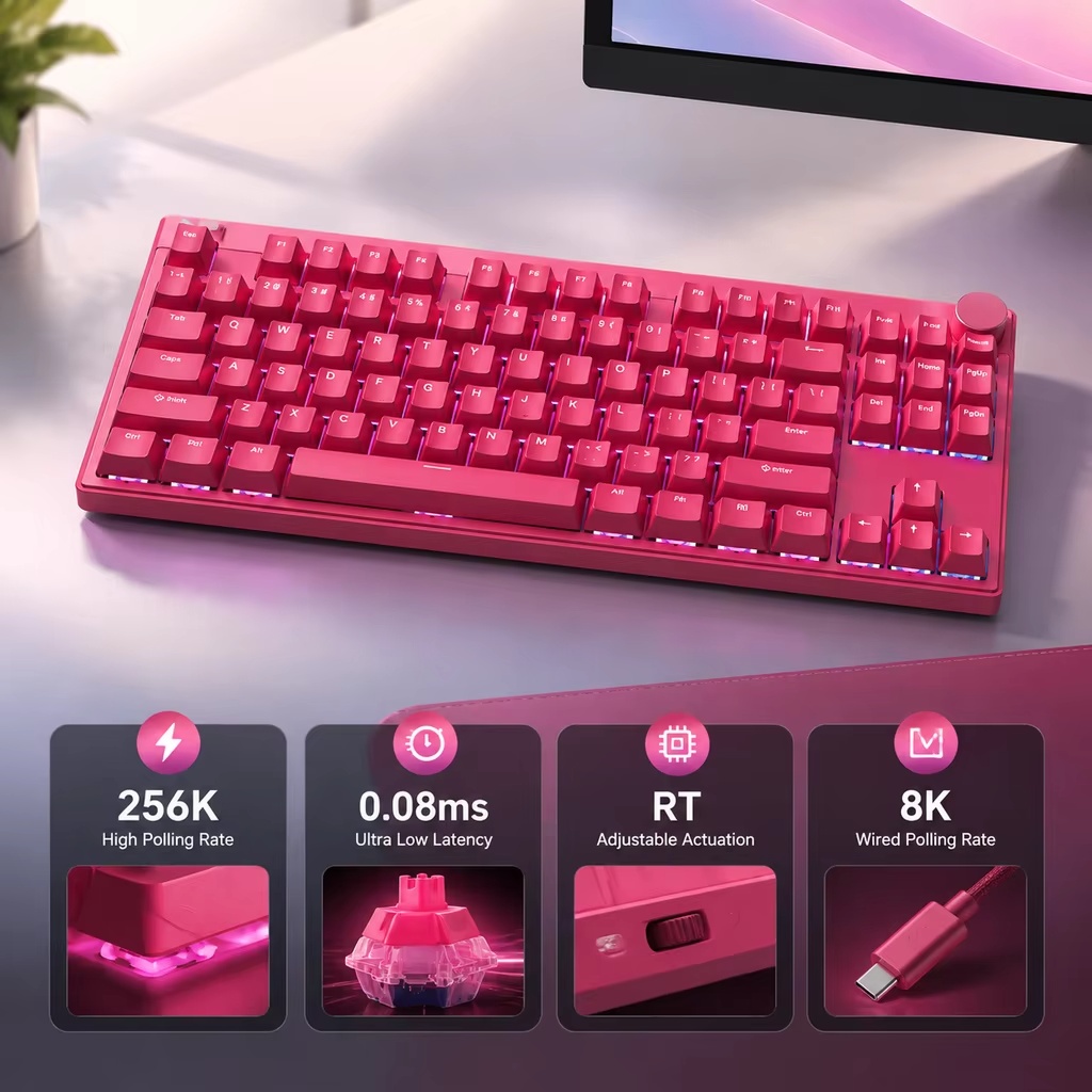 Mchose Mix87 Hall Magnetic Gam - đánh giá và giá Gaming Keyboard Mini