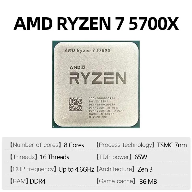 AMD Ryzen 7 5700X 4.6GHz Socke - đánh giá và giá Amd Cpu Ryzen 7