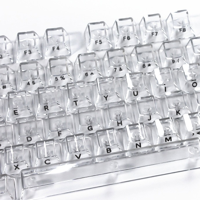 Crystal Transparent Cherry Pro - đánh giá và giá Gaming Keyboard No Rgb