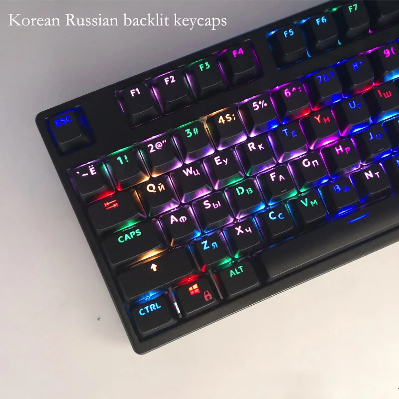 104 Keys Russian Korean Backli - đánh giá và giá Keyboard Gaming Blue Switch