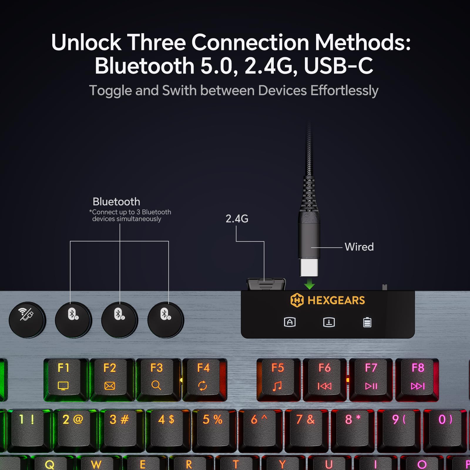 HEXGEARS A3 Mechanical Keyboar - đánh giá và giá Gaming Keyboard Hot Swappable