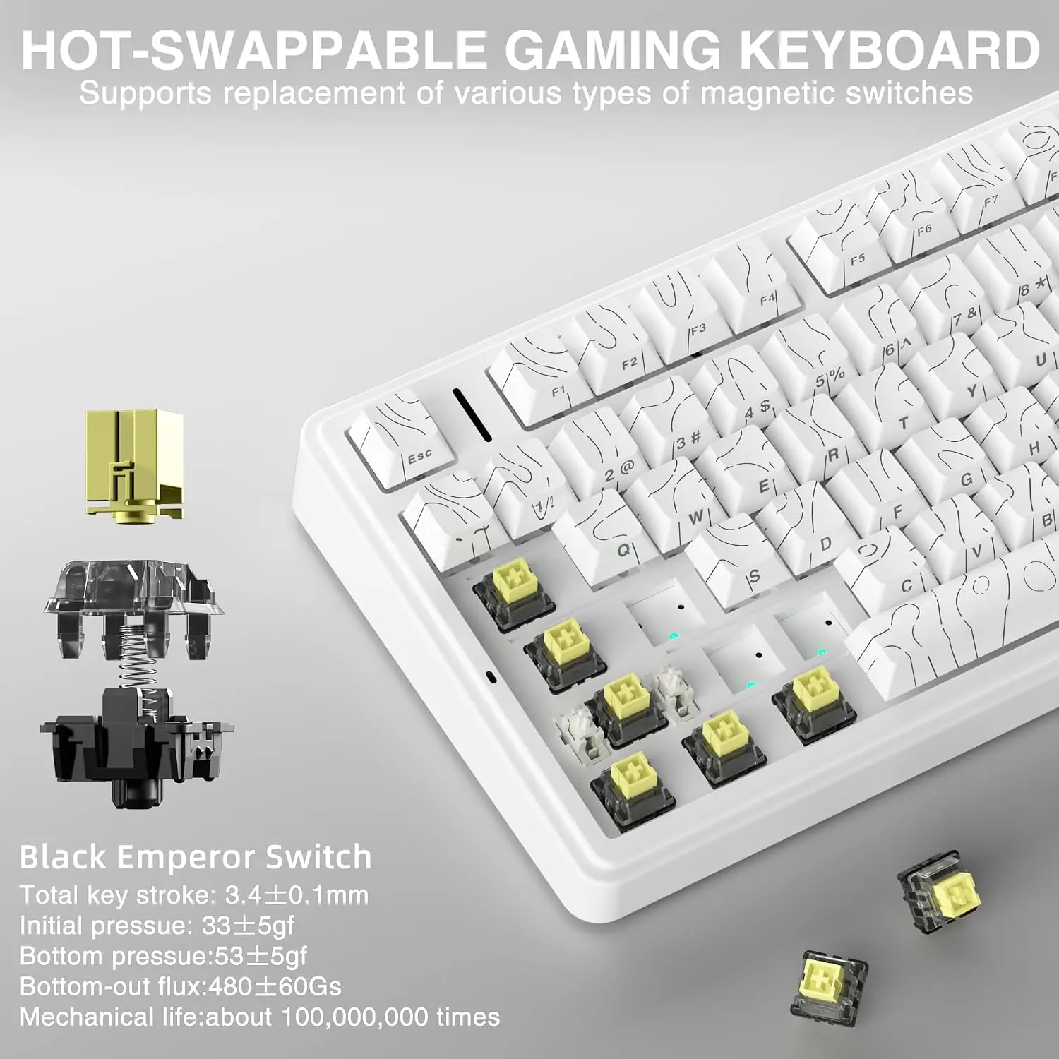 AULA F75 HE Magnetic Keyboard  - đánh giá và giá Gaming Keyboard Nearby