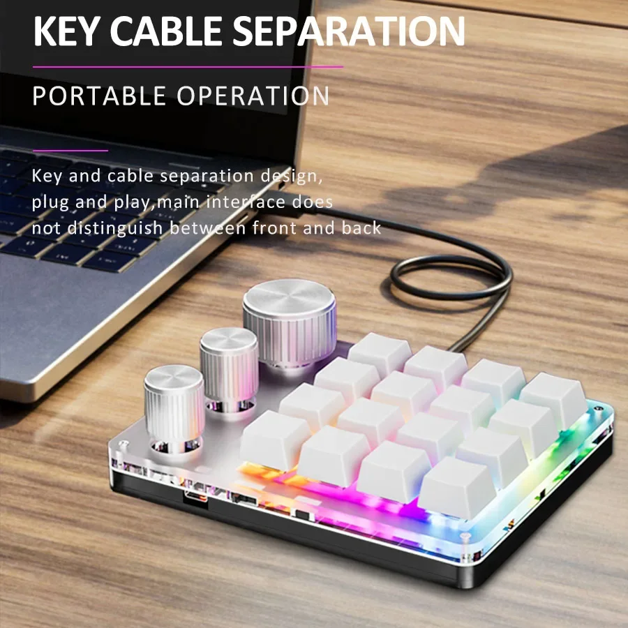 RGB Wireless Bluetooth 3Modes  - đánh giá và giá Gaming Keyboard Mini