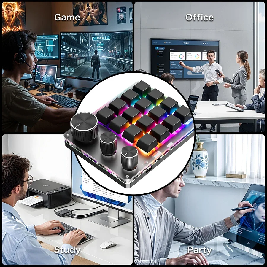 RGB Wireless Bluetooth 3Modes  - đánh giá và giá Gaming Keyboard Mini