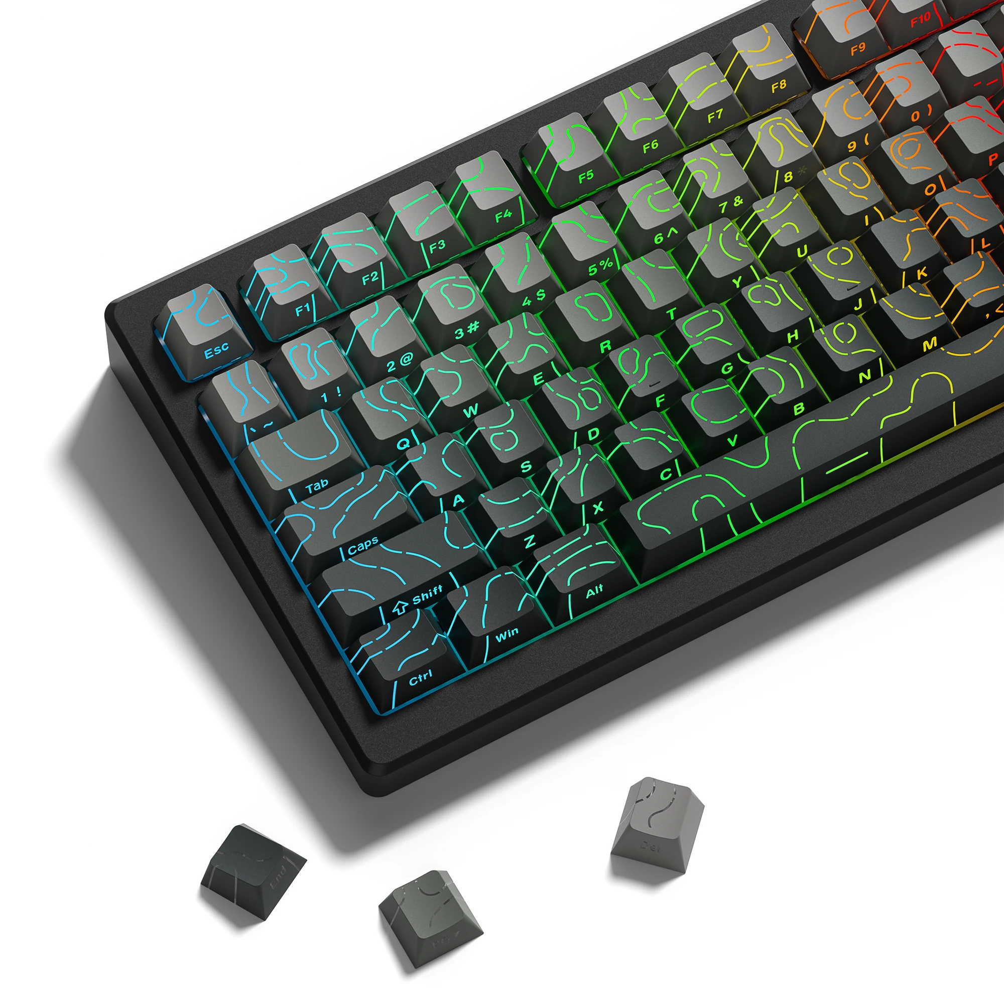 134 Key Polar Day Topographic  - đánh giá và giá Gaming Keyboard Nearby